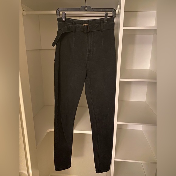 Reformation Keya High & Skinny Erie Wash Black Denim Jeans - Picture 3 of 9